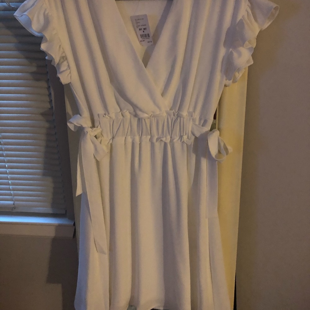 White casual dress